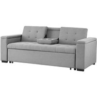 3-Sitzer Schlafsofa aus Stoff, hellgrau noho von CONCEPT-USINE
