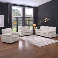3-Sitzer-Sofa + 2-Sitzer + beige Cordsessel-Set LINCOLN 3-Sitzer-Sofa + 2-Sitzer + beige Cordsessel-Set LINCOLN von CONCEPT-USINE