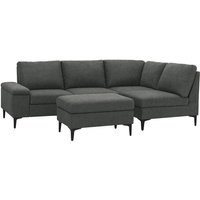 4/5-Sitzer-Ecksofa aus anthrazitgrauem Chenille-Stoff mit Ottomane COLCHESTER 4/5-Sitzer-Ecksofa aus anthrazitgrauem Chenille-Stoff mit Ottomane COLCHESTER von CONCEPT-USINE