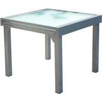 Ausziehbarer Gartentisch 8 Plätze aus Aluminium molvina - Grau von CONCEPT-USINE