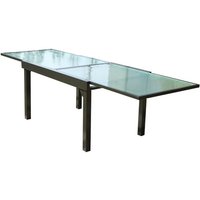 Ausziehbarer Gartentisch aus Aluminium, grau brescia - Grau von CONCEPT-USINE
