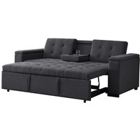 3-Sitzer Schlafsofa aus Stoff, dunkelgrau noho - Grau von CONCEPT-USINE