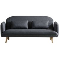 Concept-usine - 3-Sitzer Schlafsofa aus Stoff, grau sotchi - Grau von CONCEPT-USINE