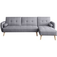 3-Sitzer-Schlafsofa aus grauem Stoff leskä - Grau von CONCEPT-USINE