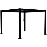 Concept-usine - Bioklimatische Pergola 3x3 m, grau milos - Grau von CONCEPT-USINE