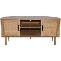 Buffet aus Holz mit Türen im Rattan-Look und Fächern artic von CONCEPT-USINE