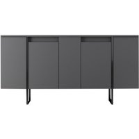 Design Sideboard schwarz 4-türig boras von CONCEPT-USINE