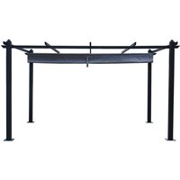 Concept-usine - Freistehende Pergola 3 x 4 m mit einziehbarer Bespannung, grau nila von CONCEPT-USINE