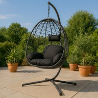 Concept-usine - Schwarzer Hängesessel mit Rattaneffekt cuzco Concept-usine - Schwarzer Hängesessel mit Rattaneffekt cuzco von CONCEPT-USINE