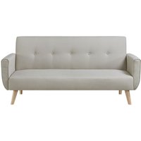 Concept-usine - Skandinavisches Schlafsofa für 3 Personen in beigem Stoff berlin von CONCEPT-USINE