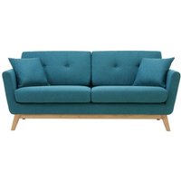 Concept-usine - Skandinavisches Sofa mit 3 Sitzen und 2 Kissen aus Entenblauem Stoff hoga Concept-usine - Skandinavisches Sofa mit 3 Sitzen und 2 Kissen aus Entenblauem Stoff hoga von CONCEPT-USINE
