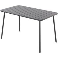 Tisch aus dunkelgrauem Stahl für 4/6 Personen bergame von CONCEPT-USINE