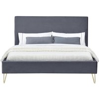 Concept-usine - Struktur eines Bettes 140 x 190 cm aus Samt und grauem Messing riverside Concept-usine - Struktur eines Bettes 140 x 190 cm aus Samt und grauem Messing riverside von CONCEPT-USINE