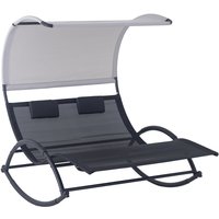 Concept-usine - Transat Doppelschaukel mit schwarzem und grauem Sonnendach heira Concept-usine - Transat Doppelschaukel mit schwarzem und grauem Sonnendach heira von CONCEPT-USINE