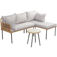 Eck-Gartenmöbel 3-Sitzer Rattan-Effekt LECCE Eck-Gartenmöbel 3-Sitzer Rattan-Effekt LECCE von CONCEPT-USINE