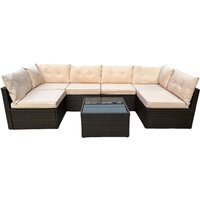 Gartenmöbel-Set aus 6-teiliger modularer Rattan-Gartengarnitur Webharz NACULA Gartenmöbel-Set aus 6-teiliger modularer Rattan-Gartengarnitur Webharz NACULA von CONCEPT-USINE