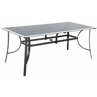 Gartentisch aus Aluminium für 10 Personen rimini - Grau von CONCEPT-USINE