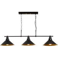 Industrielle schwarze Hängelampe mit 3 Glühbirnen erika Industrielle schwarze Hängelampe mit 3 Glühbirnen erika von CONCEPT-USINE