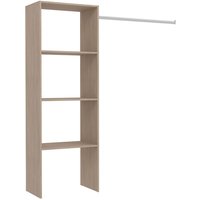 Kleiderschrank mit 3 Regalen und einer Kleiderstange: 160 x 40 x 180 cm elysee von CONCEPT-USINE