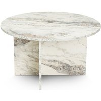 Runder Couchtisch mit Freesia-Marmoreffekt 80x80cm VINU von CONCEPT-USINE