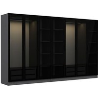 Kleiderschrank mit Regalen und Kleiderstangen - 21 Stauräume - 315 x 210 x 52 cm MONTMARTRE von CONCEPT-USINE