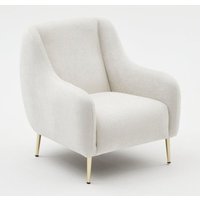 Sessel weiß - goldene Beine NEGAN von CONCEPT-USINE