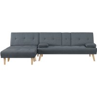 Skandinavisches 5-Sitzer-Sofa, umwandelbar, mit Stoffbezug, grau stockholm - Grau von CONCEPT-USINE