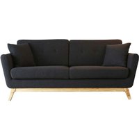 Concept-usine - Skandinavisches Sofa aus anthrazitgrauem Stoff hoga - Grau von CONCEPT-USINE
