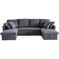 Sofa mit Stauraum und Schlaffunktion für 4 Personen aus Stoff - Dunkelgrau MAHÉ Sofa mit Stauraum und Schlaffunktion für 4 Personen aus Stoff - Dunkelgrau MAHÉ von CONCEPT-USINE