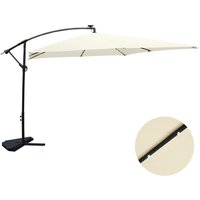 Solenzara Bulle écru : parasol LED déporté 3x3mSolenzara Bulle ecru: LED-Schirm mit 3x3m Ausladung SOLENZARA von CONCEPT-USINE