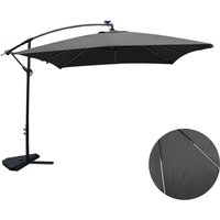 Sonnenlicht LED-Schirm mit 3 x 3 m grau solenzara von CONCEPT-USINE