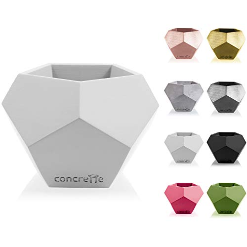 CONCRETTE Blumentopf Blumenkübel Zement-Pflanzkübel Übertopf aus Beton Square Geometric Ø 9 cm/Ø 12 cm | 17 Farben CONCRETTE Blumentopf Blumenkübel Zement-Pflanzkübel Übertopf aus Beton Square Geometric Ø 9 cm/Ø 12 cm | 17 Farben von CONCRETTE