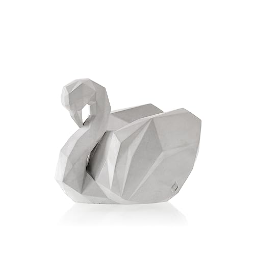 CONCRETTE Tischdeko Kerzenständer aus Beton 17 x 11,2 x 14 cm - Deko Kerzenhalter in Form eines Schwans - Kerzen Ständer - Kerzenstaender CONCRETTE Tischdeko Kerzenständer aus Beton 17 x 11,2 x 14 cm - Deko Kerzenhalter in Form eines Schwans - Kerzen Ständer - Kerzenstaender von CONCRETTE