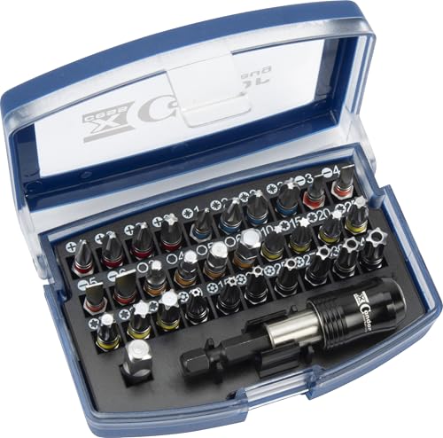 Condor Werkzeug 2132 | Bit-Set mit Box | 32-tlg. | 1/4" | Bithalter | Bit-Adapter | Schlitz | Kreuz PH+PZ | Innensechkant | T-Profil | Torx | Farbcodierung Condor Werkzeug 2132 | Bit-Set mit Box | 32-tlg. | 1/4" | Bithalter | Bit-Adapter | Schlitz | Kreuz PH+PZ | Innensechkant | T-Profil | Torx | Farbcodierung von CONDOR