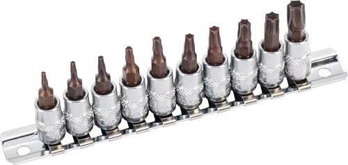 Condor Werkzeug 24003 | Bit-Stecknuss-Satz |10-tlg. | 1/4" |T-Profil für Torx | T8-45 | xcess performance Condor Werkzeug 24003 | Bit-Stecknuss-Satz |10-tlg. | 1/4" |T-Profil für Torx | T8-45 | xcess performance von CONDOR