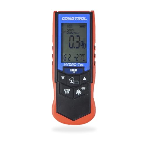 CONDTROL - Feuchtigkeitsmesser HYDRO TEC - Schnelle Messung der Holz- und Baufeuchtigkeit - Präziser Sensor - Lieferung mit Zubehör - 2+1 Jahre Garantie von CONDTROL