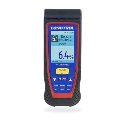 CONDTROL - Feuchtigkeitsmesser HYDRO PRO - Schnelle Messung von Holzfeuchtigkeit und Baumaterialien - 3 präzise Sensoren - Lieferung mit Zubehör - 2+1 Jahre Garantie CONDTROL - Feuchtigkeitsmesser HYDRO PRO - Schnelle Messung von Holzfeuchtigkeit und Baumaterialien - 3 präzise Sensoren - Lieferung mit Zubehör - 2+1 Jahre Garantie von CONDTROL