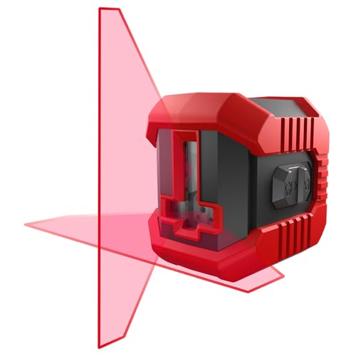 CONDTROL – Roter QB-Linienlaser – Nivellierreichweite 10 m – 1 vertikale Linie und 1 horizontal – 2 Betriebsmodi – 1/4'-Gewinde – 2+1 Jahr Garantie von CONDTROL