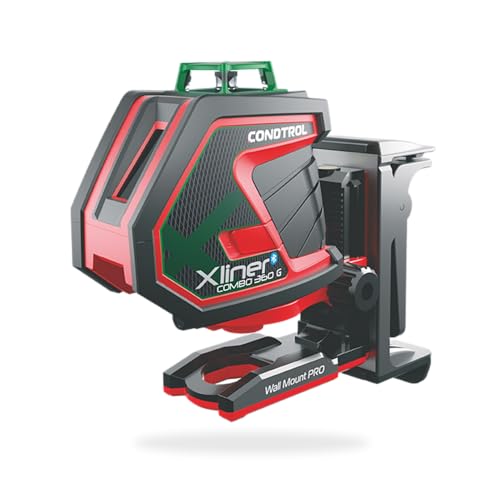 CONDTROL - XLINER COMBO G360 Linienlaser KIT Grün + Wandhalterung - 40m Reichweite - 2 Linien - Bluetooth - 2+1 Jahre Garantie - Lieferung mit Zubehör von CONDTROL
