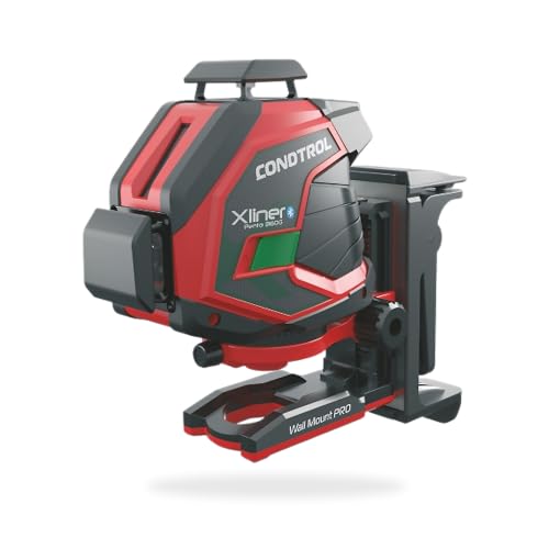 CONDTROL - XLINER PENTO G360 Linienlaser KIT Grün + Wandhalterung - 40m Reichweite - 3 Linien - 2 Modi - Bluetooth - 2+1 Jahre Garantie - Lieferung mit Zubehör von CONDTROL