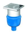 Bodenablauf DRAIN DN 50 senkrecht mit Aufsatz, Rost 150mm von CONEL