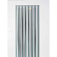 Gardine für Tür 90x200cm Farbe grau von CONFORTEX