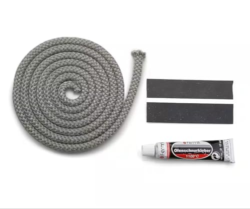 Türdichtung Set Wamsler, Oranier, Olsberg, Caminos, Kaminofen Ersatzteil 3m, ø 12mm Ofendichtung von CONFUEGO KAMINE | GRILLS | OUTDOOR-MÖBEL