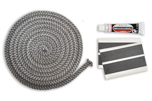 Türdichtung Set für Justus Kaminofen Usedom 5 und 7, 3m Länge, mit Montagekleber von CONFUEGO KAMINE | GRILLS | OUTDOOR-MÖBEL