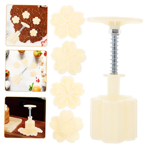 CONGARTENO 1 Satz Backform Kuchen drücken Keksform in Blumenform Cookie-Stempel Formen zum Backen pp von CONGARTENO