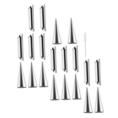 CONGARTENO 1 Satz Backform-Set rollen Croissantformen zum Backen Röhren Creme Hülse Dame Metallform Hornformen Hörnerformen aus Metall Backkegelform Croissant-Backformen Rostfreier Stahl von CONGARTENO