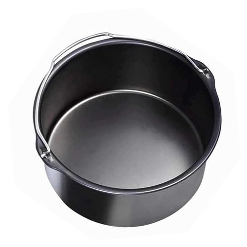 CONGARTENO 1 Stück Luftfritteuse Kuchenform Antihaft Kuchenbehälter für Desserts Backzubehör für Heißluftfritteusen für Zuhause und Gastronomie Einfach zu Reinigen und Spülmaschinenfest von CONGARTENO