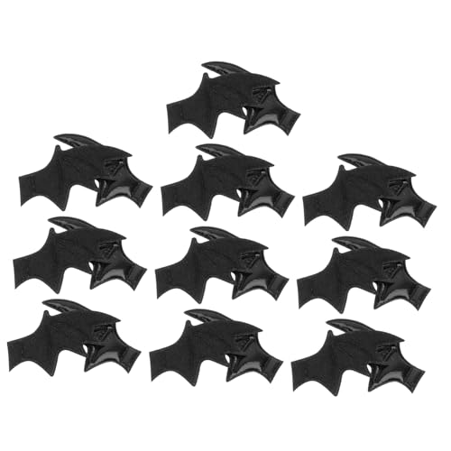 CONGARTENO 10 Paare DIY Fledermausflügel Kleidung Zubehör Kreative Flügel Dekorationen für Halloween Cosplay Party Basteln von CONGARTENO
