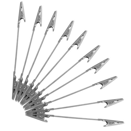 CONGARTENO 10 Stück Alligator Memo Clips aus Metall Doppelseitige Klemmen für Notizen und Bilder Vielseitige Metall Halter für Bastelprojekte DIY Dekoration Tisch und Wanddisplay von CONGARTENO