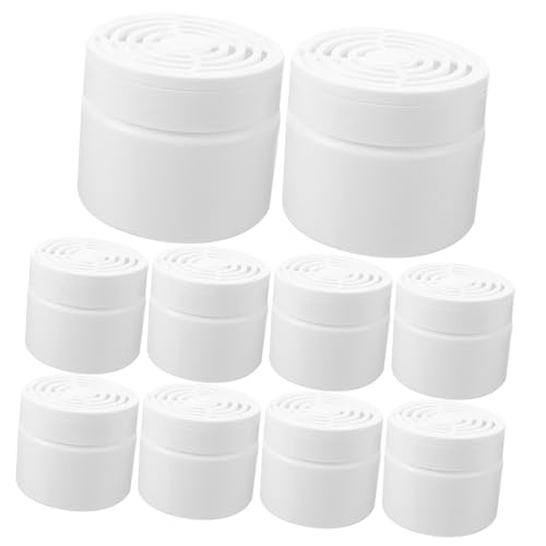CONGARTENO 10 Stück Kunststoff Deodorant Box mit Hohlem Deckel Nachfüllbare Duftspender Boxen zur Geruchsbeseitigung im Bad und Schlafzimmer Langlebige Plastikbehälter für Frische Luft von CONGARTENO